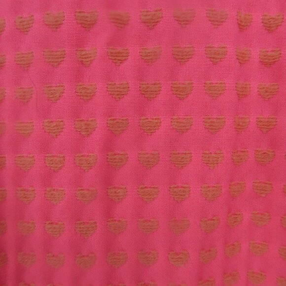L'Amour Hot Pink Skirt with Gold Hearts Size XL - Picture 3 of 7